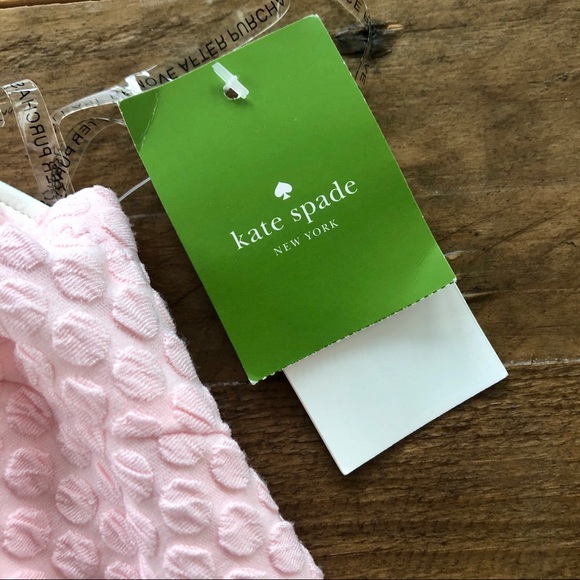 Kate space marina dot jacquard pink swim one piece - Picture 3 of 7